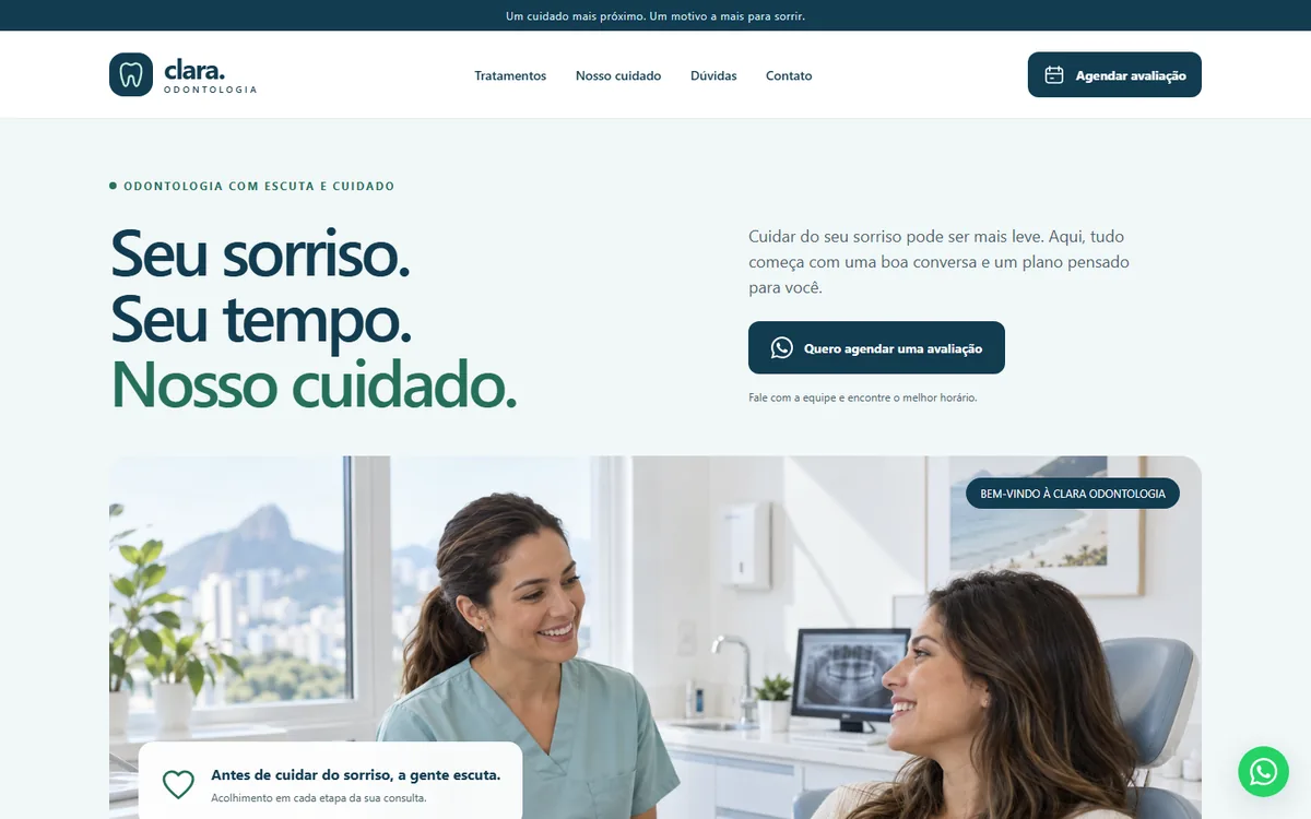 Vista del modelo Clínica dental
